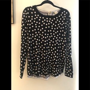 Chico’s black polka dot sweater